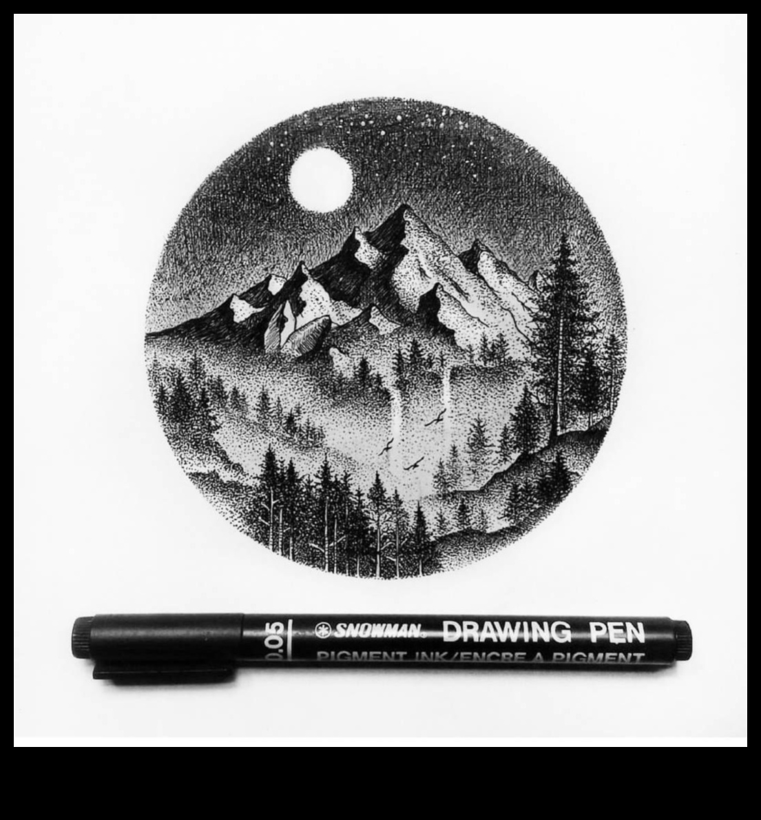 The Intricate Web: Exploring Pointillism in Ink Drawings