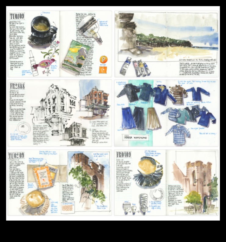 Βιβλίο σκίτσων πόλης: Τεκμηρίωση των καθημερινών σκηνών και αλλαγή τοπίων της αστικής ζωής