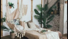 Boho Hammock Lounge Ένας κινητήρια δύναμη για τη παράγοντας του χώρου των ονείρων σας 1 Μπορείτε να προτείνετε Boho Accents για ένα υπαίθριο σαλόνι με αιώρα;