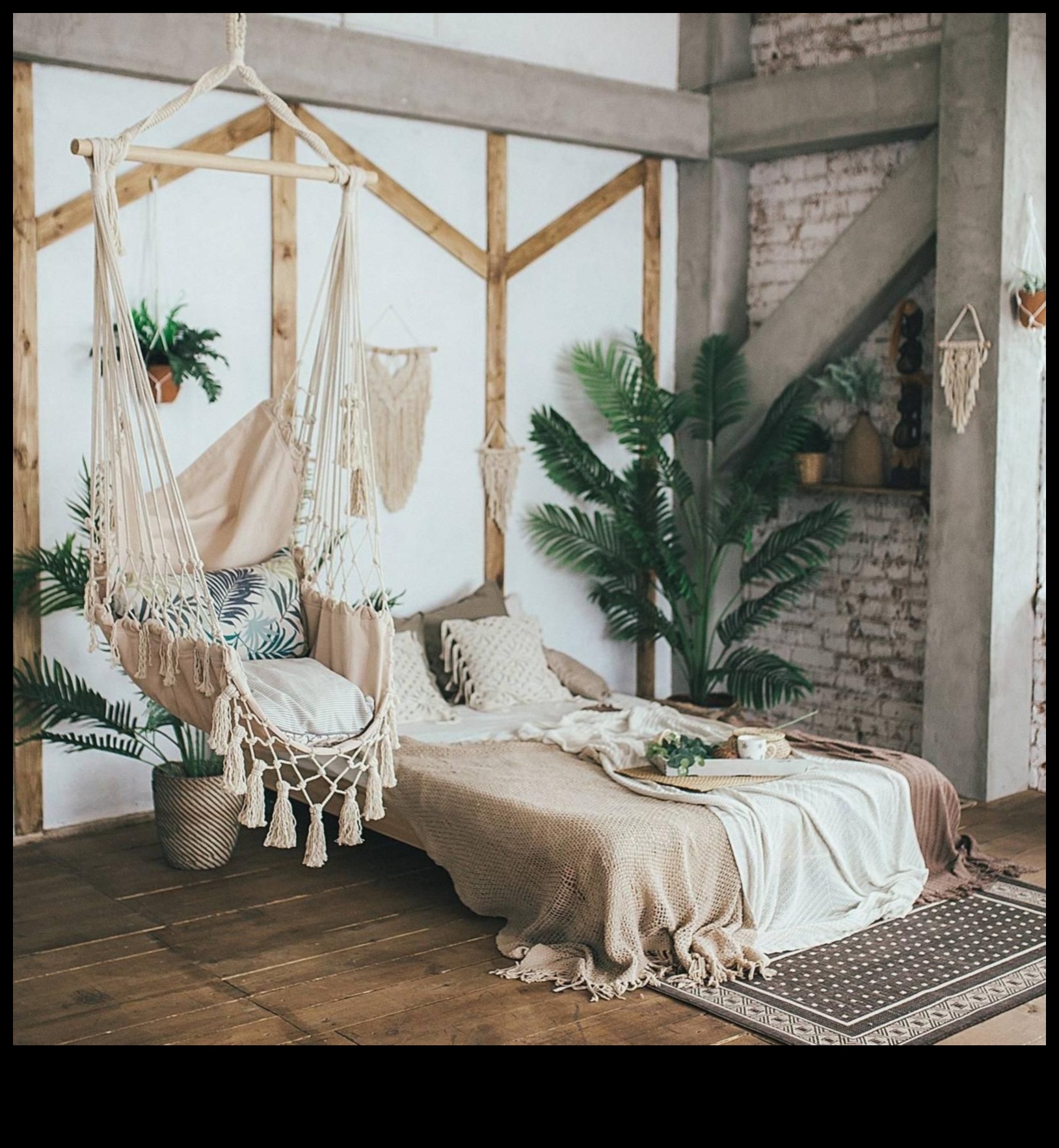 Μπορείτε να προτείνετε Boho Accents για ένα υπαίθριο σαλόνι με αιώρα;