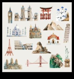 Architectural Marvels: Illustrating Iconic Buildings