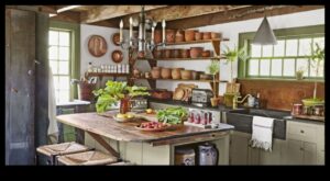 Διακόσμηση κουζίνας σε στυλ αγροικίας