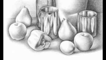 Τεχνικές μολυβιών για δυναμικά σχέδια νεκρής φύσης σε γραφίτη